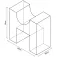 Softee Seat 60x60x30cm vadderad figur