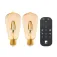 Eglo Set 2x E27 ST64 Amber LED 전구