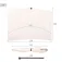 Aktive 62513 Rectangular Wall-Mounted 160x100 cm 日傘